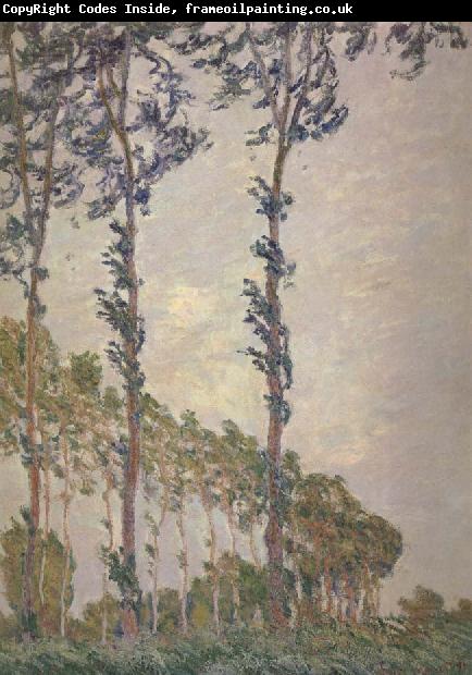 Claude Monet Wind Effect,Sequence of Poplars